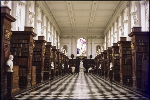 Wren Library, Trinity College, Cambridge, Cambridgeshire, 1974. Creator: Dorothy Chapman.