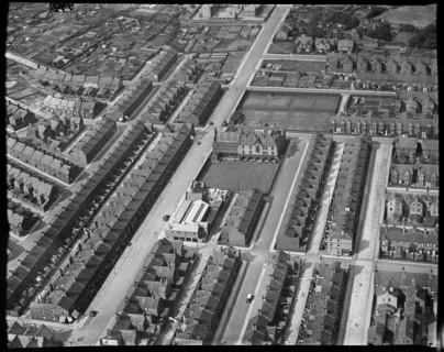 Victoria Park Hotel and environs, Barrow-in-Furness, Cumbria, c1930s. Creator: Arthur William Hobart.