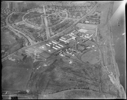 The Co-operative Wholesale Society Ltd Margarine Works, Irlam, Greater Manchester, c1930s. Creator: Arthur William Hobart.