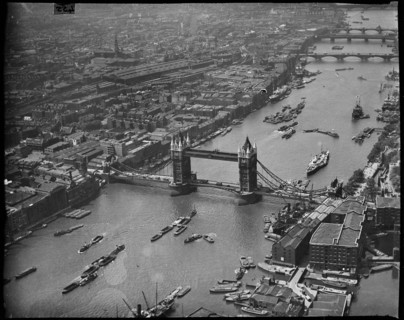 Tower Bridge, London, c1930s. Creator: Arthur William Hobart.