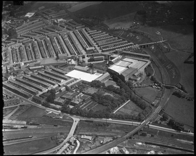 The Union Cotton Mills, Firth Shed and environs, Skipton, North Yorkshire, c1930s. Creator: Arthur William Hobart.