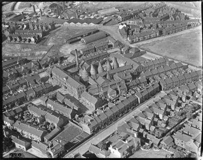 Bleak Hill Earthenware Works and environs, Cobridge, Staffordshire, c1930s. Creator: Arthur William Hobart.