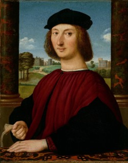 Portrait of a Young Man in Red, about 1505. Creator: Circle of Raphael (Raffaello Sanzio) (Italian, 1483-1520).