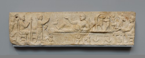 Front Panel from a Sarcophagus, about A.D. 180. Creator: Unknown.