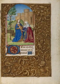 The Visitation, about 1480-1490. Creator: Associate of Georges Trubert (French, active Provence, France 1469 - 1508);.