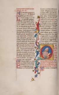Initial Q: Bust Portrait of a Man, early 15th century. Creator: Cristoforo Cortese.