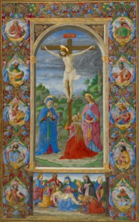 The Crucifixion; Poncher Hours, 1484-1492. Creator: Giuliano Amedei.