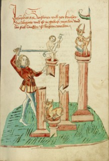 Josaphat Destroying Pagan Idols, 1469. Creator: Unknown.