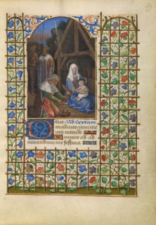 The Adoration of the Magi; Katherine Hours, about 1480-1485. Creator: Jean Bourdichon.