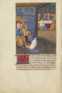 Christ Washing the Apostles' Feet and The Last Supper, about 1480-1490. Creator: Master of Guillaume Lambert.
