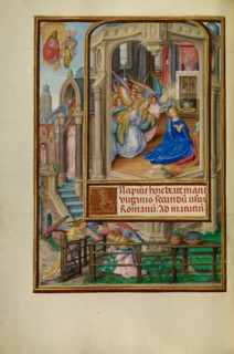 The Annunciation; Spinola Hours, about 1510-1520. Creator: Master of James IV of Scotland.