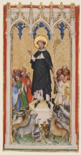 Saint Anthony Abbot Blessing the Animals, the Poor, and the Sick, about 1400-1410. Creator: Master of St. Veronica.