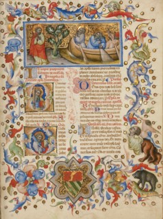 The Calling of Saints Peter and Andrew; Initial D: Saint Andrew..., between about 1389 and 1400. Creator: Master of the Brussels Initials.