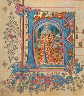 Historiated Initial from a Gradual, about 1430-1440. Creator: Master of the Cypresses.