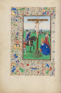 The Crucifixion; Llangattock Hours, 1450s. Creator: Master of the Llangattock Hours.