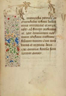 Decorated Text Page; Prayer Book of Charles the Bold, 1469. Creator: Nicolas Spierinc.