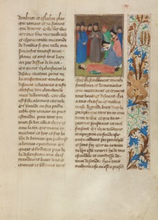 Tondal Appears to be Dead; Les Visions du chevalier Tondal, 1475. Creator: Simon Marmion.