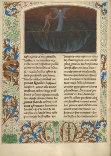The Torment of the Proud - Valley of Burning Sulphur; Les Visions du chevalier Tondal, 1475. Creator: Simon Marmion.