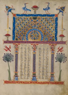 Canon Table Page; Zeyt'un Gospels, 1256. Creator: T'oros Roslin.