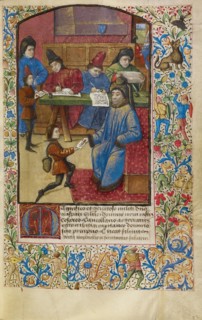 A Messenger Delivering a Letter, about 1460-1470. Creator: Unknown.