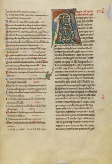 Decorated Initial A; New Testament (with Canons of Priscillian), about 1170. Creator: Unknown.