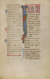 Decorated Initial I; New Testament, late 12th century. Creator: Unknown.