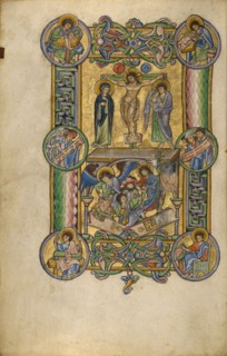 The Crucifixion and The Harrowing of Hell; New Testament, late 12th century. Creator: Unknown.