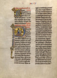 Initial P: Saint Paul, about 1260-1270. Creator: Unknown.