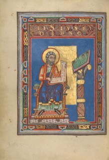 Saint John the Evangelist; Gospel Book, about 1120-1140. Creator: Unknown.