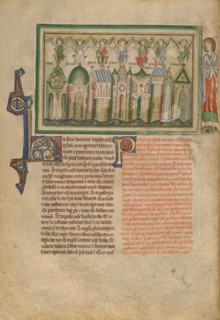 The Seven Churches of Asia Minor; Dyson Perrins Apocalypse, about 1255-1260. Creator: Unknown.