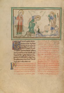 The Third Vessel: The Rivers Turn to Blood; Dyson Perrins Apocalypse, about 1255-1260. Creator: Unknown.
