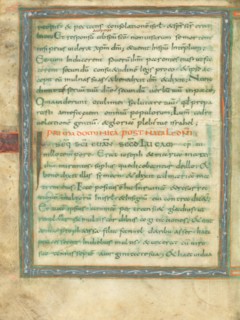 Decorated Text Page, early 9th century. Creator: Unknown.