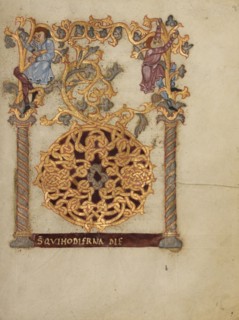 Decorated Initial D; Sacramentary, first quarter of 11th century. Creator: Unknown.
