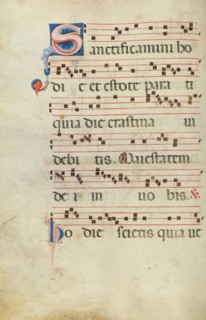 Decorated Initial S; Antiphonal, late 13th century. Creator: Unknown.