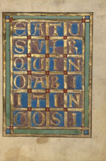Decorated Incipit Page; Psalter, about 1240-1250. Creator: Unknown.