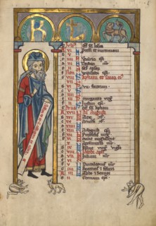 Nahum; Psalter, about 1240-1250. Creator: Unknown.