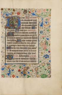 Decorated Text Page; Llangattock Hours, 1450s. Creator: Unknown.