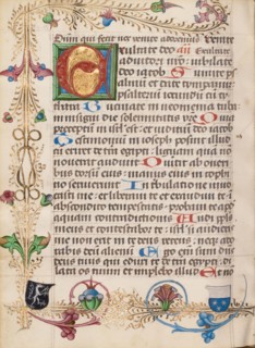 Decorated Initial E; Diurnal, about 1485. Creator: Unknown.