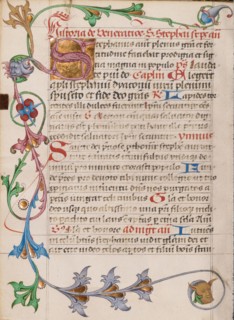 Decorated Initial S; Diurnal, about 1485. Creator: Unknown.