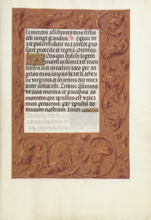 Decorated Text Page; Spinola Hours, about 1510-1520. Creator: Unknown.