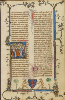 Initial P: The Ascension; Breviary, about 1320-1325. Creator: Unknown.