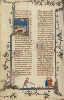 Initial H: The Conversion of Saint Paul; Breviary, about 1320-1325. Creator: Unknown.