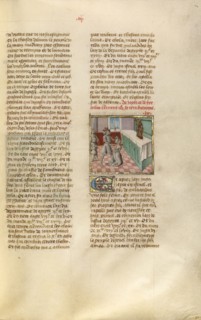 Jephthe and his Daughter; Miroir Historial, about 1475. Creator: Unknown.