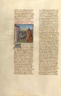 The Battle of Troy; Miroir Historial, about 1475. Creator: Unknown.