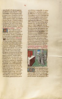 King Jeroboam before an Altar; Miroir Historial, about 1475. Creator: Unknown.