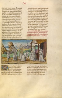 The Adoration of the Magi; Miroir Historial, about 1475. Creator: Unknown.