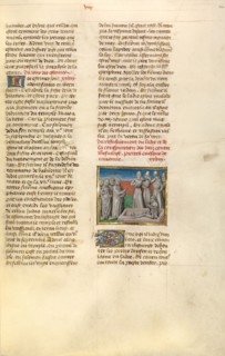 The Raising of Lazarus, Miroir Historial about 1475. Creator: Unknown.