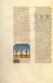 The Crucifixion; Miroir Historial, about 1475. Creator: Unknown.