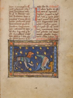 A Panther; Bestiary, about 1270. Creator: Unknown.