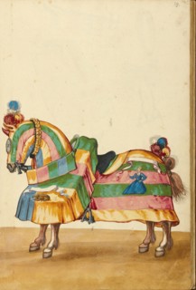 A Horse in Armor, about 1560-1570. Creator: Unknown.